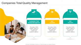 Companies Total Quality Management In Powerpoint And Google Slides Cpb