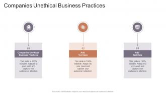 Companies Unethical Business Practices In Powerpoint And Google Slides Cpb