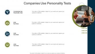 Companies Use Personality Tests In Powerpoint And Google Slides Cpb