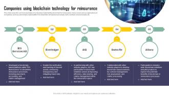 Companies Using Blockchain Technology For Reinsurance Exploring Blockchains Impact On Insurance BCT SS V