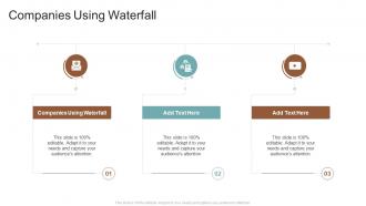 Companies Using Waterfall In Powerpoint And Google Slides Cpb