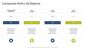 Companies Work Life Balance In Powerpoint And Google Slides Cpb