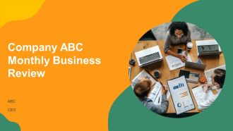 Company ABC Monthly Business Review PPT Outline AT