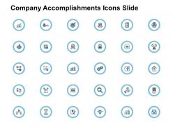 Company accomplishments icons slide growth ppt powerpoint presentation