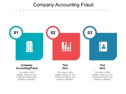 Company accounting fraud ppt powerpoint presentation slides clipart images cpb
