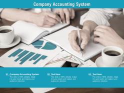 Company accounting system ppt powerpoint presentation gallery brochure cpb