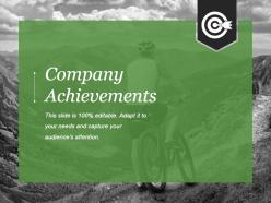 Company achievements powerpoint presentation templates
