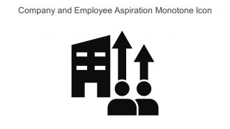 Company And Employee Aspiration Monotone Icon In Powerpoint Pptx Png And Editable Eps Format