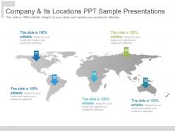 Company and its locations ppt sample presentations