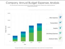 Company Annual Budget Expenses Analysis