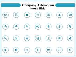 Company automation icons slide ppt powerpoint presentation gallery infographic template