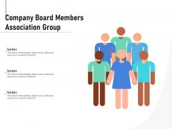 Company board members association group
