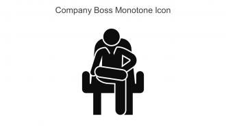Company Boss Monotone Icon In Powerpoint Pptx Png And Editable Eps Format