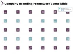 Company Branding Framework Icons Slide Growth Ppt Powerpoint Presentation File Rules