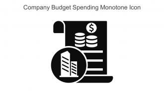 Company Budget Spending Monotone Icon In Powerpoint Pptx Png And Editable Eps Format