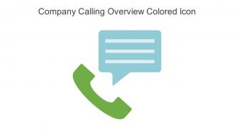 Company Calling Overview Colored Icon In Powerpoint Pptx Png And Editable Eps Format
