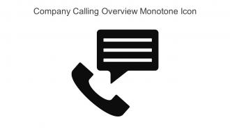 Company Calling Overview Monotone Icon In Powerpoint Pptx Png And Editable Eps Format