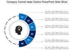 Company Central Ideas Outline PowerPoint Slide Show