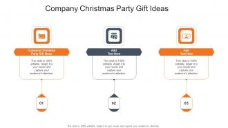 Company Christmas Party Gift Ideas In Powerpoint And Google Slides Cpb