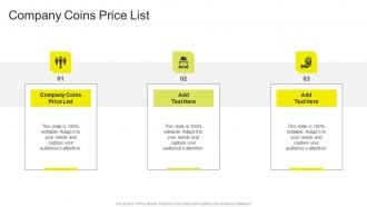 Company Coins Price List In Powerpoint And Google Slides Cpb