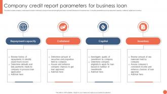Company Credit Report Parameters For Business Loan