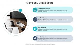Company Credit Score In Powerpoint And Google Slides Cpb