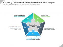 Company culture and values powerpoint slide images