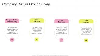 Company Culture Group Survey In Powerpoint And Google Slides Cpb