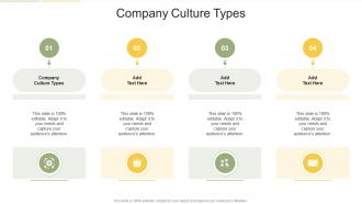 Company Culture Types In Powerpoint And Google Slides Cpb