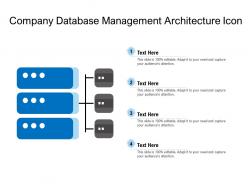 Company database management architecture icon