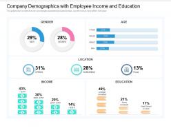 Company demographics with employee income and education