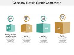 Company electric supply comparison ppt powerpoint presentation visual aids example 2015 cpb