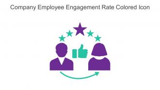 Company Employee Engagement Rate Colored Icon In Powerpoint Pptx Png And Editable Eps Format