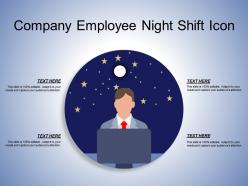 Company employee night shift icon