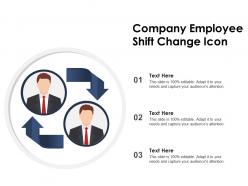 Company employee shift change icon