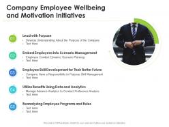 Company employee wellbeing and motivation initiatives