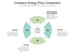 Company energy price comparison ppt powerpoint presentation visual aids slides cpb