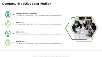Company Executive Sales Position In Powerpoint And Google Slides Cpb
