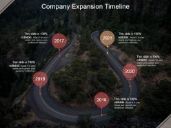 Company expansion timeline powerpoint slide presentation examples
