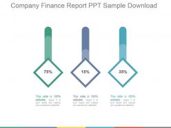 Company finance report ppt sample download