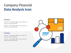Company financial data analysis icon
