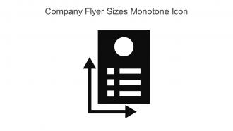 Company Flyer Sizes Monotone Icon In Powerpoint Pptx Png And Editable Eps Format