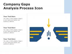 Company gaps analysis process icon