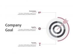 Company goal arrows social ppt powerpoint presentation summary example