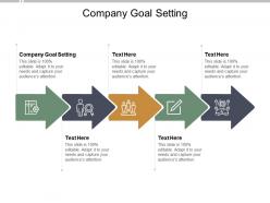Company goal setting ppt powerpoint presentation show inspiration cpb