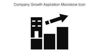 Company Growth Aspiration Monotone Icon In Powerpoint Pptx Png And Editable Eps Format