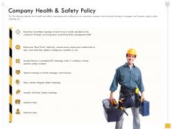Company health and safety policy and foremen ppt powerpoint presentation infographics pictures