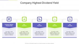 Company Highest Dividend Yield In Powerpoint And Google Slides Cpb