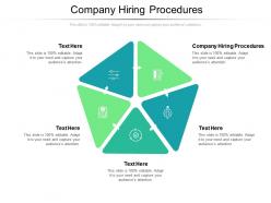Company hiring procedures ppt powerpoint presentation ideas template cpb