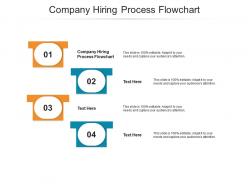 Company hiring process flowchart ppt powerpoint presentation summary example cpb